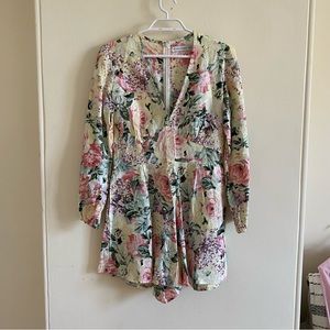 Faithfull Playsuit/Romper Linen Floral - Medium